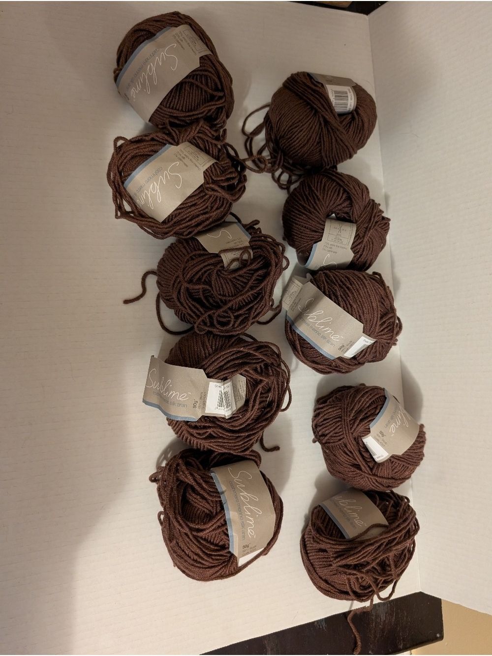 Sublime Cashmere Merino Silk Aran knitting yarn 11 x 50 gr BNWT